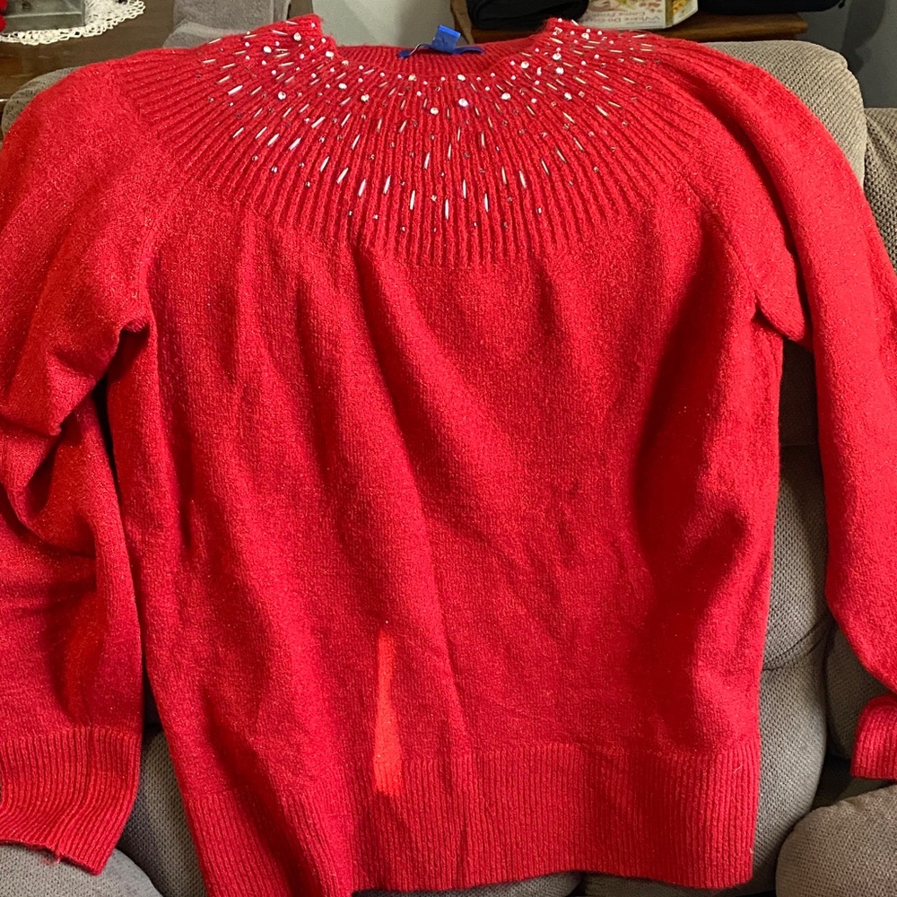 Apt. 9 Vibrant Red Women's Cowl Neck Sweater